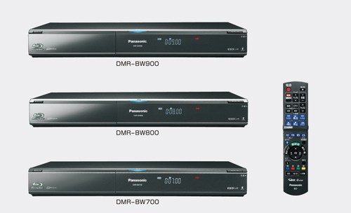 Blu-ray rekordéry Panasonic DMR-BW700, DMR-BW800 a DMR-BW900