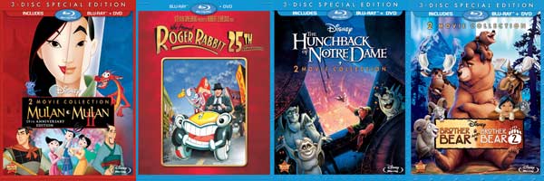 Disney Blu-ray covers