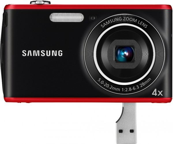 Fotoaparát Samsung PL90 s vestavěným USB konektorem