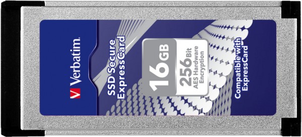 Verbatim  SSD Secure ExpressCard 16 GB s 256-bitovým AES šifrováním