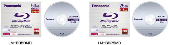 BD-R Panasonic LM-BR25MD a LM-BR50MD